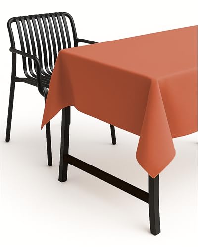 TEXPOT Gartentischdecken nappe 110x140 terre cuite lin