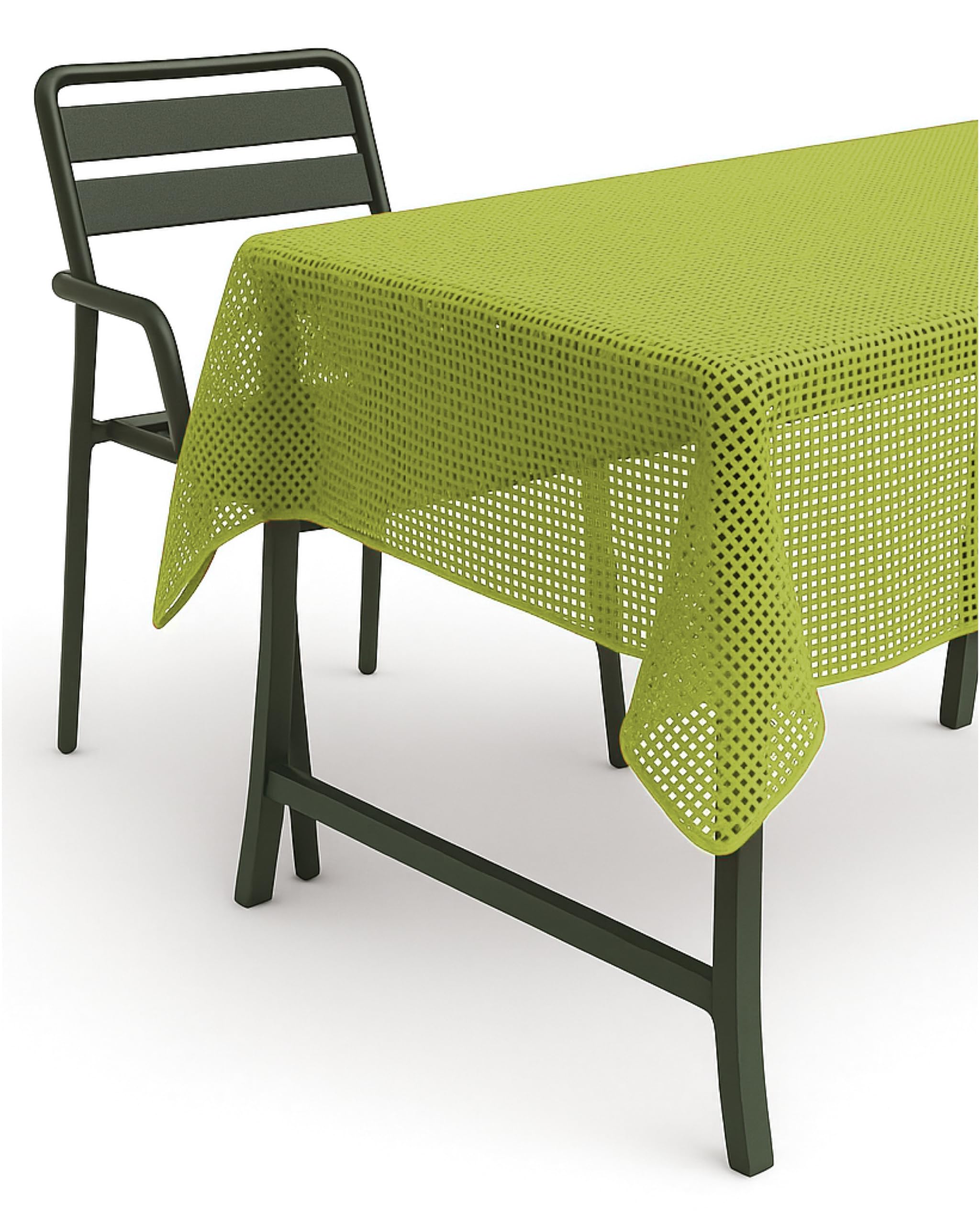 TEXPOT Gartentischdecken nappe jardin ronde 160 cm vert PVC