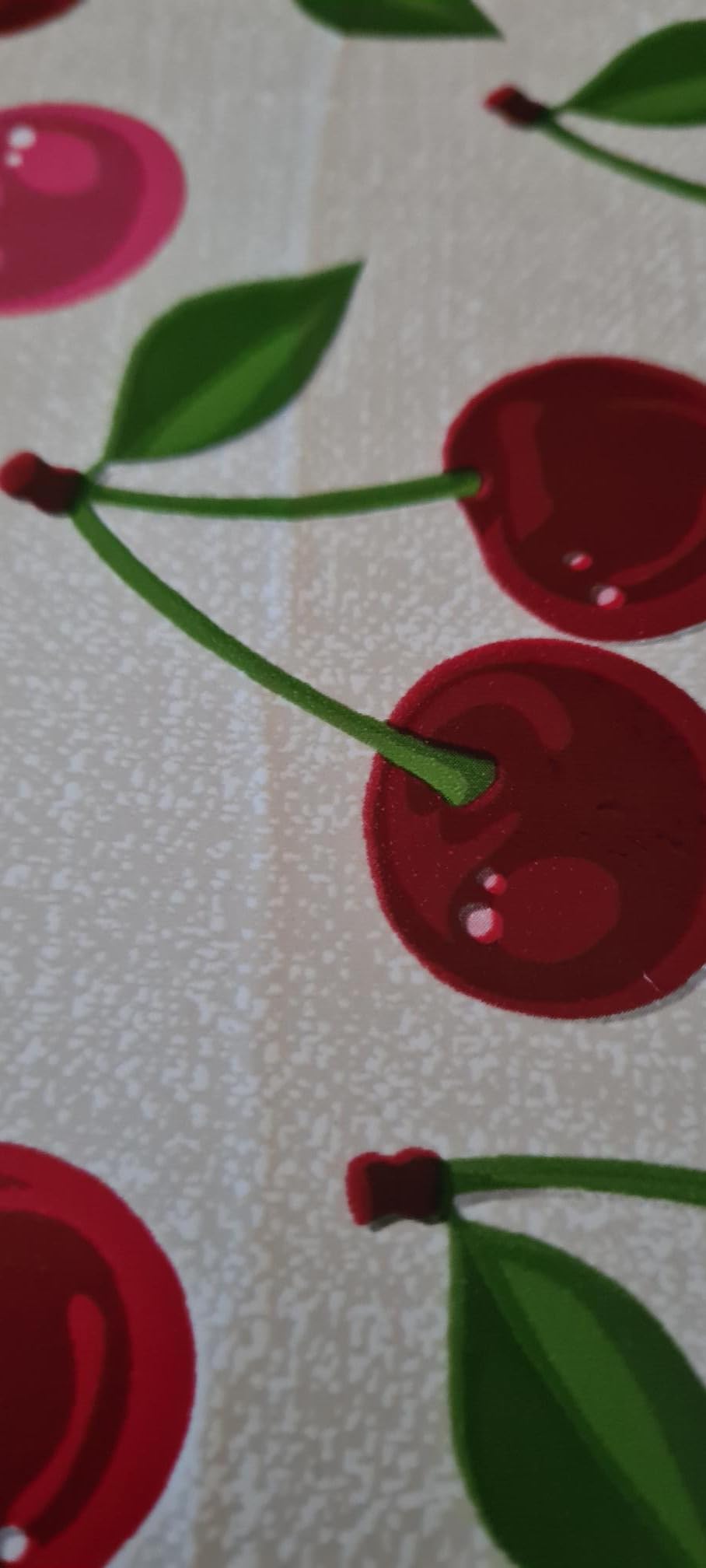Promo Linge Sous-nappes Bulgommes nappe cerise 140x100 2,5 mm