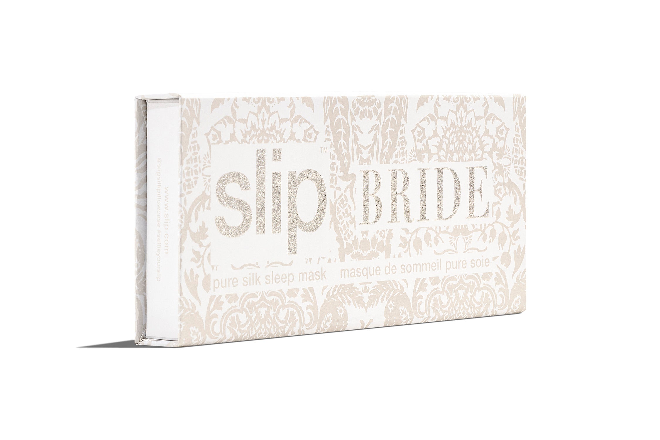 Slip Sleep Mask Masque de Nuit Bride Blanc Soie