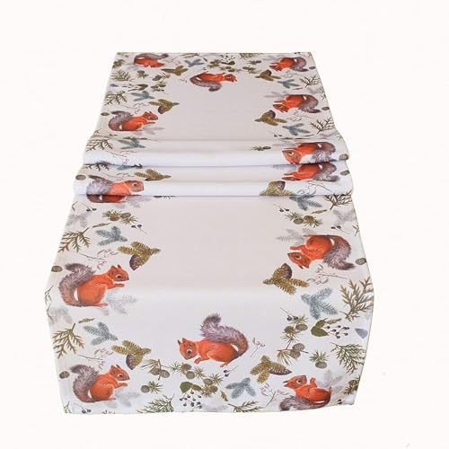 TEXPOT Tischläufer chemin de table 40x140 cm écureuil