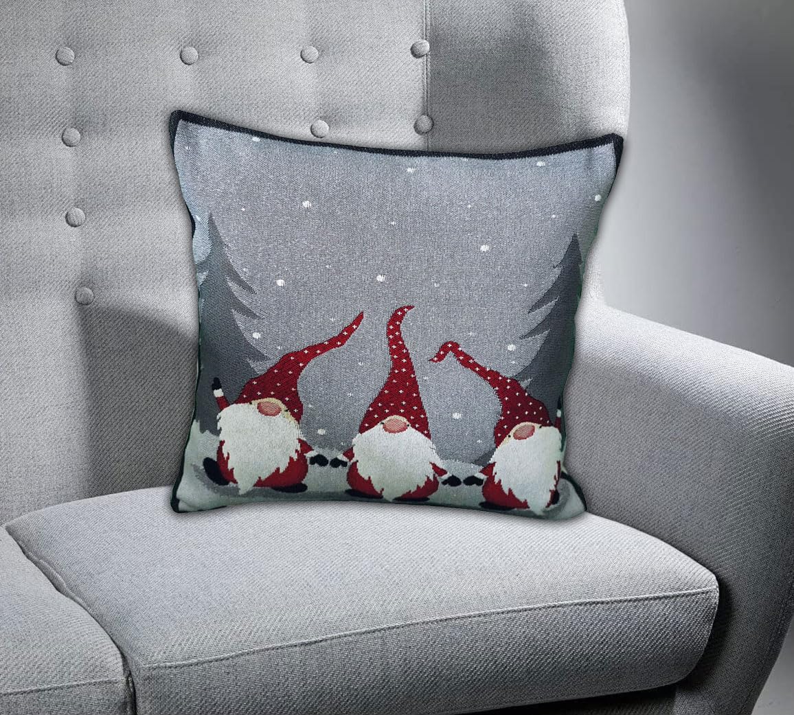 Texpot Kissenhüllen housse coussin 40x40 cm lutin sapin