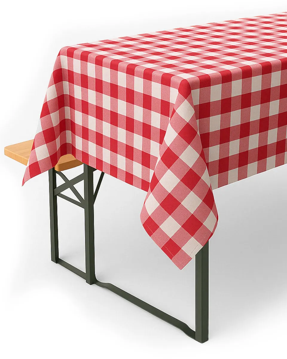 TEXPOT Tischdecken Nappe à carreaux 20 mm 110x130 cm coton