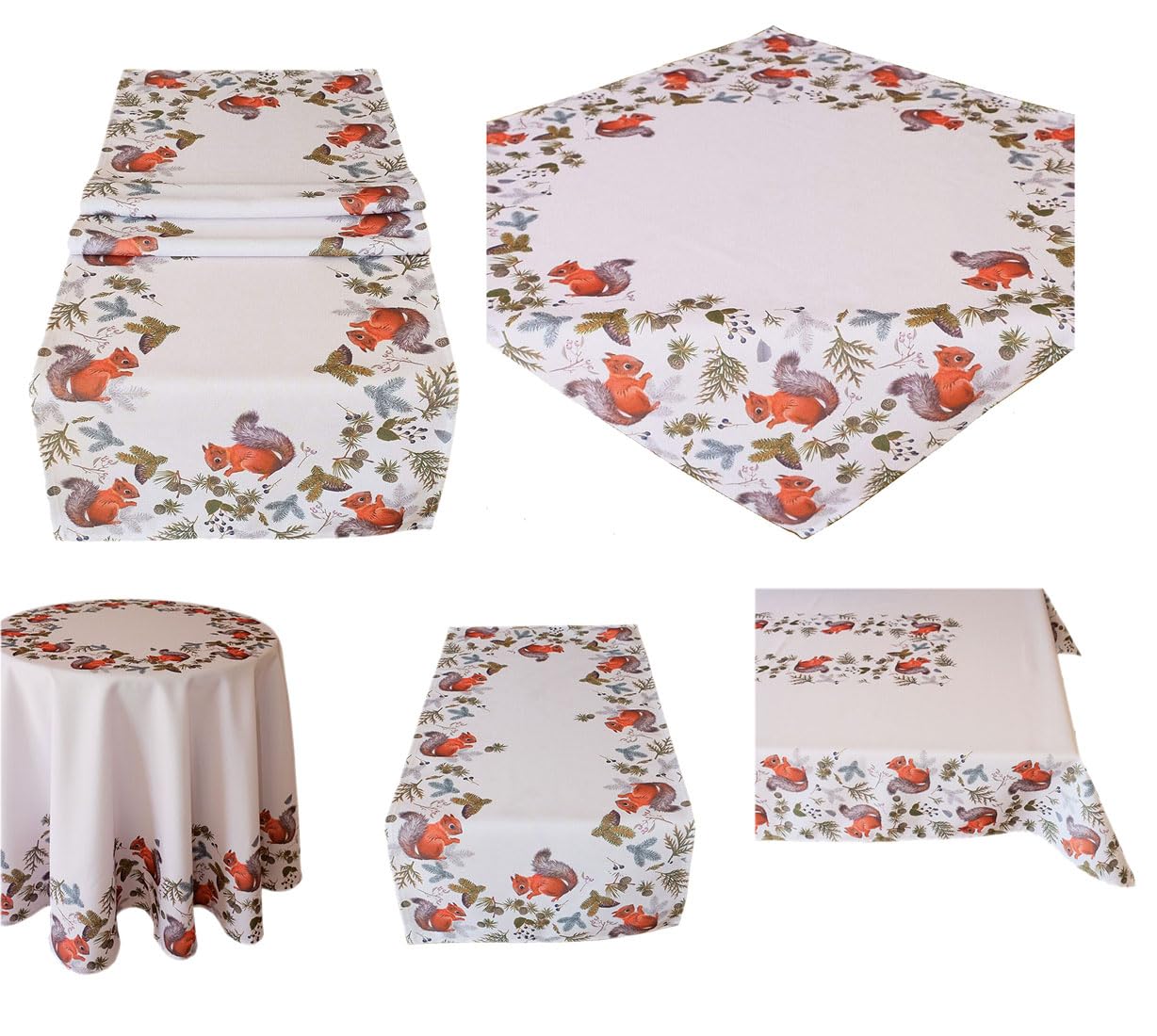 TEXPOT Tischläufer chemin de table 40x140 cm écureuil
