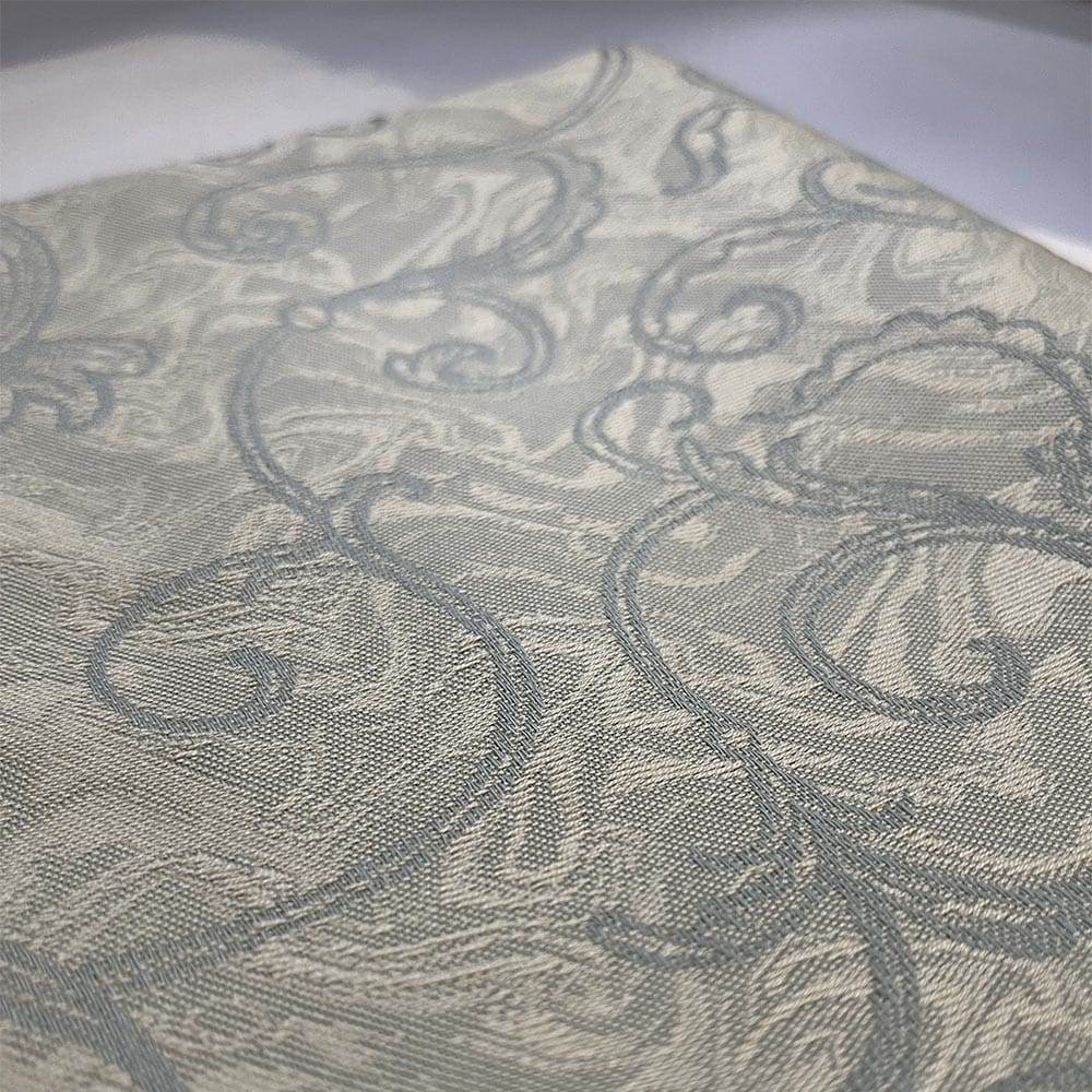Blanc des Vosges Florence torchon coton jacquard carmin 50x80