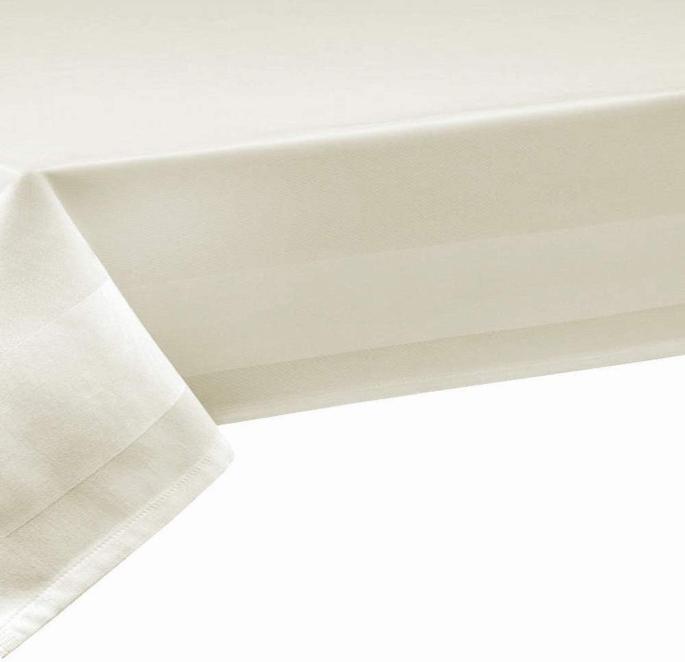 TEXPOT Tischdecken champagne nappe coton 540x130 cm blanc