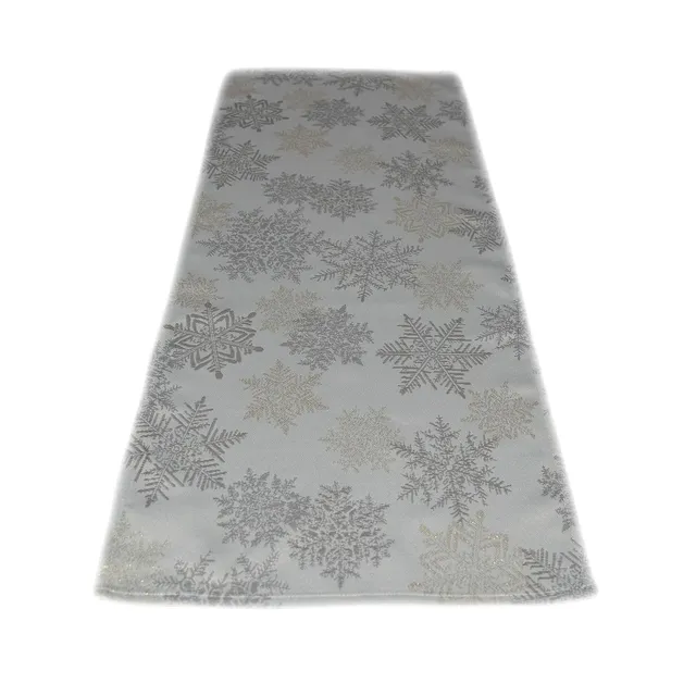 TEXPOT Tischläufer flocons dorés chemin table 90x40 cm Noël