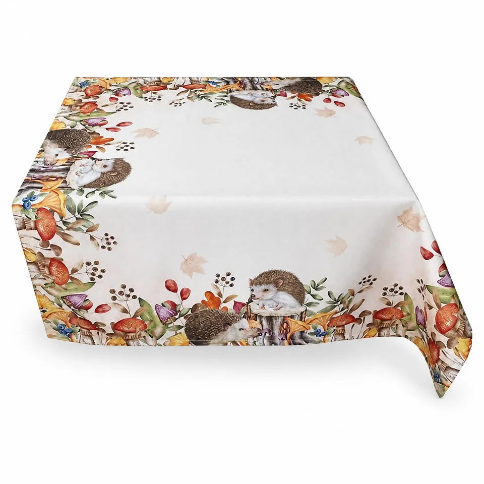 Texpot Tischdecken nappe hérisson automne 85x85 polyester