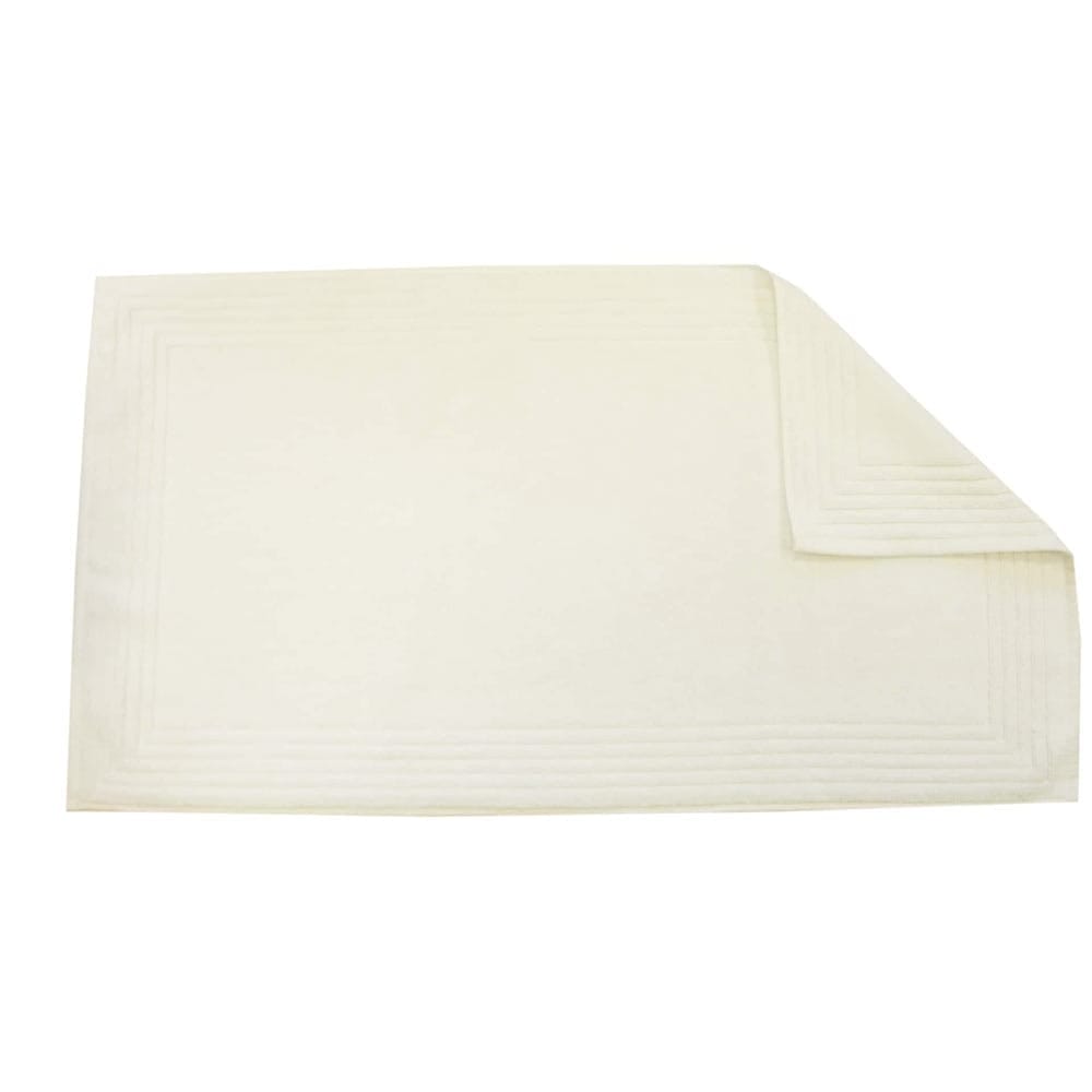 Lingorama tapis de bain 50x90 blanc coton éponge