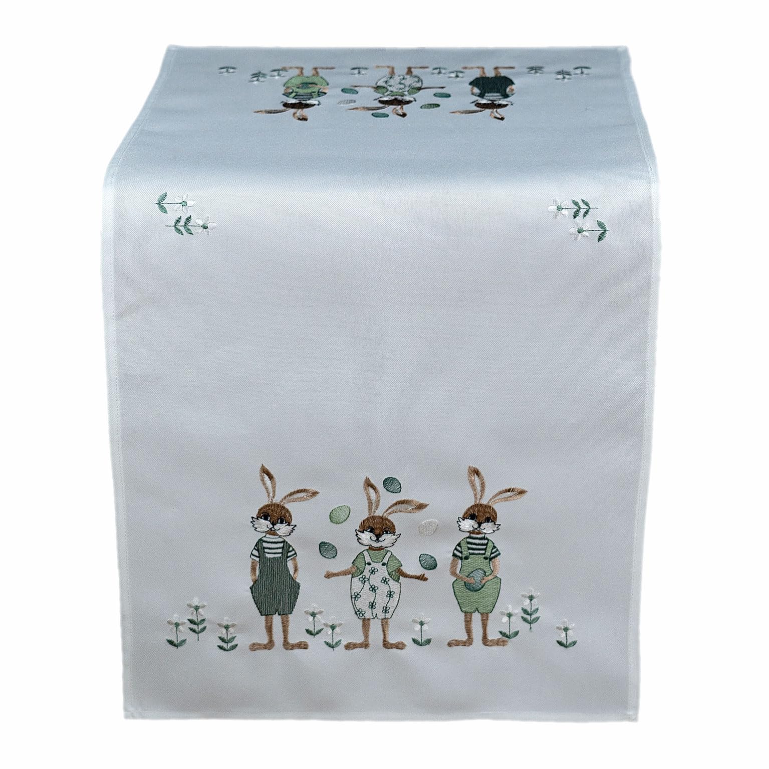 TEXPOT Tischdecken nappe 85 x 85 cm lapin Pâques polyester