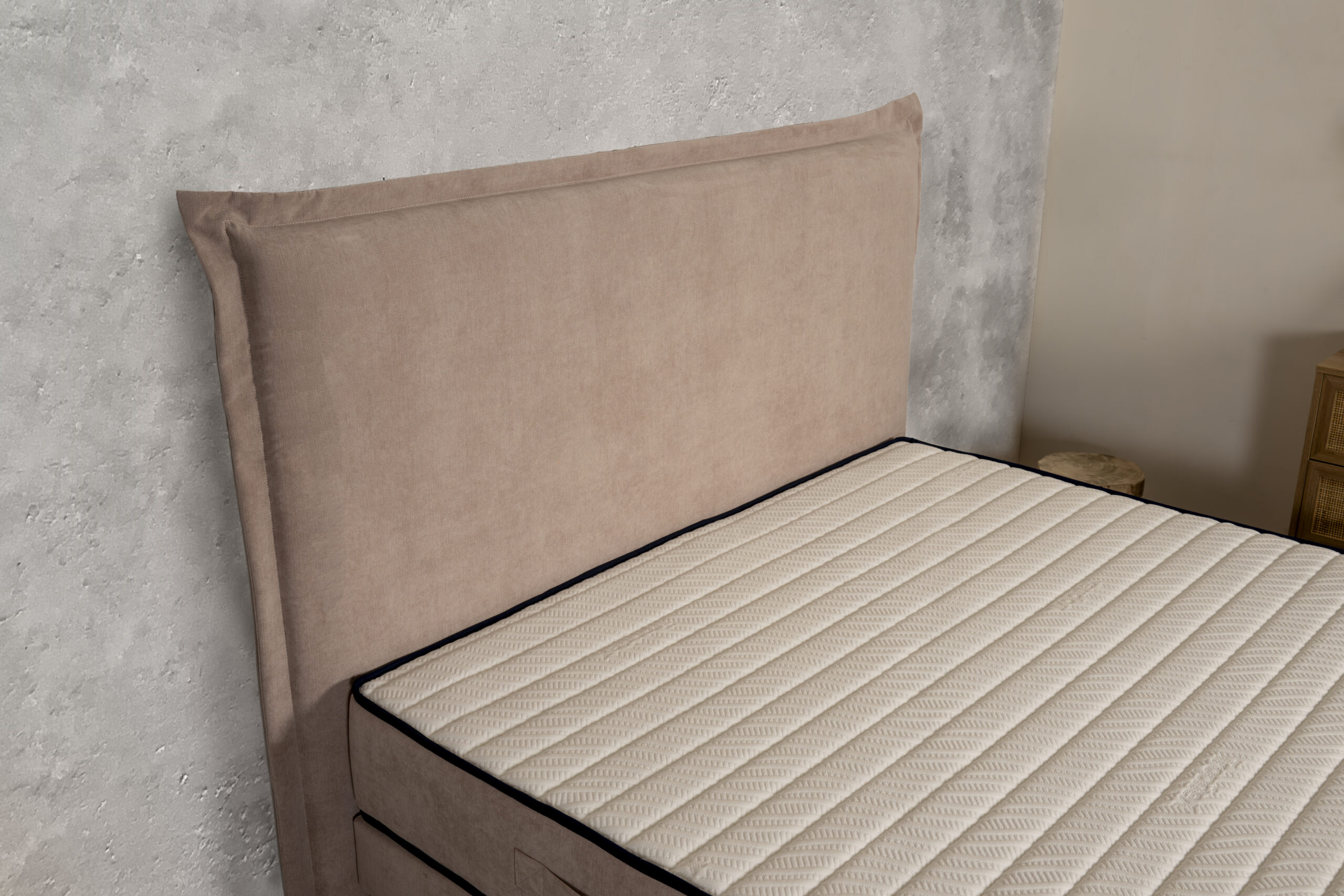 Abadie Balata tête de lit tissu 120 cm housse amovible