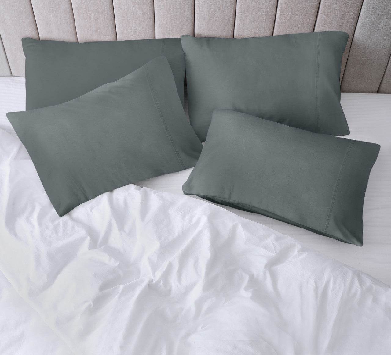 Utopia Bedding Bed Sheets taie microfibre blanc Queen