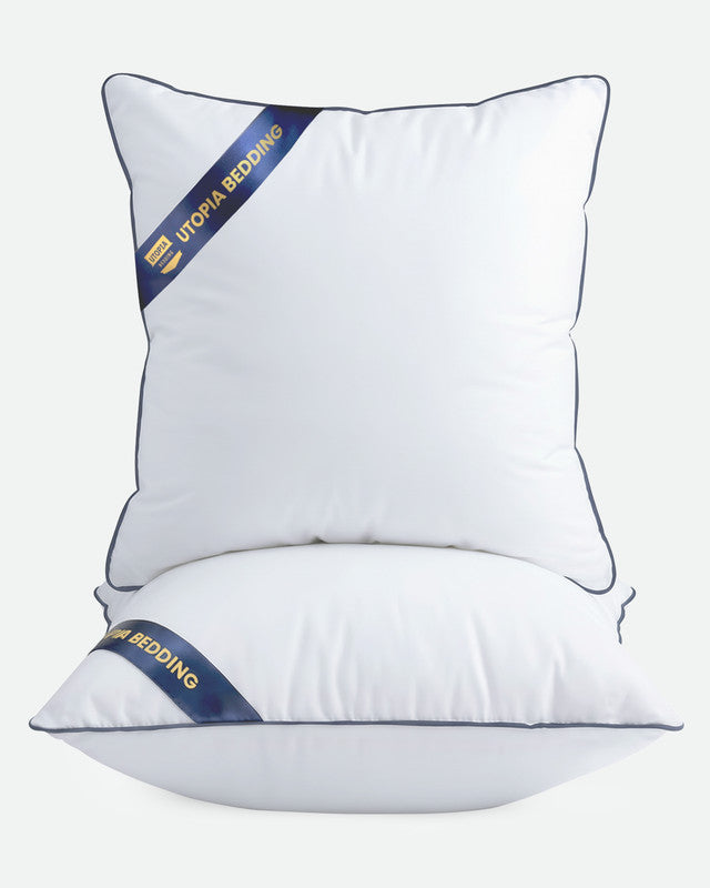 Utopia Bedding Pillows Insert Coussin 18x18 Blanc Lot 2 polyester