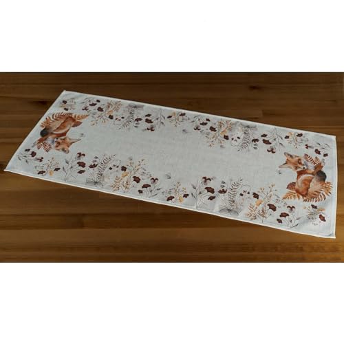 TEXPOT Tischläufer chemin de table 40x90 cm renard automne