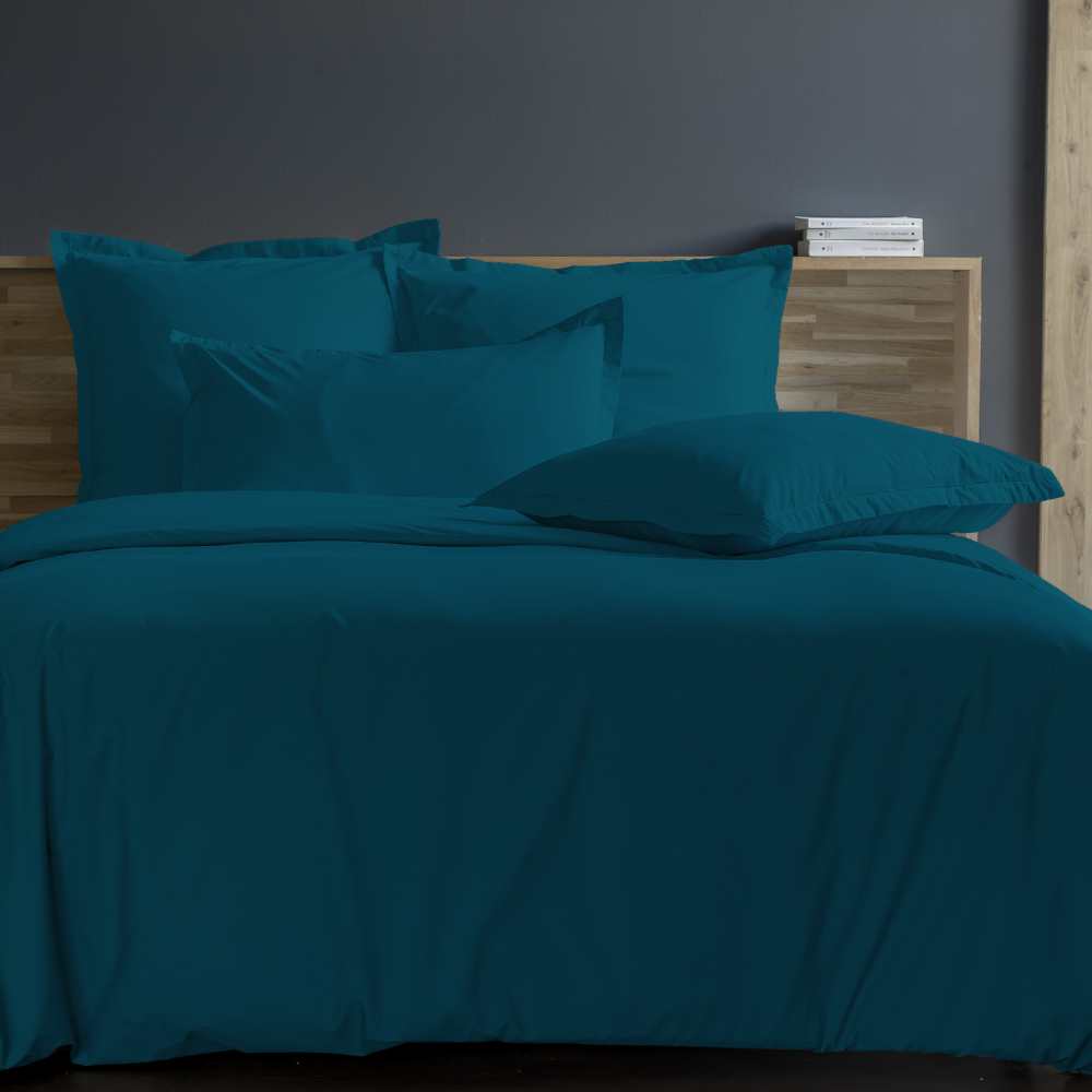 Lingorama Linge de lit housse de couette 200x200 uni percale coton