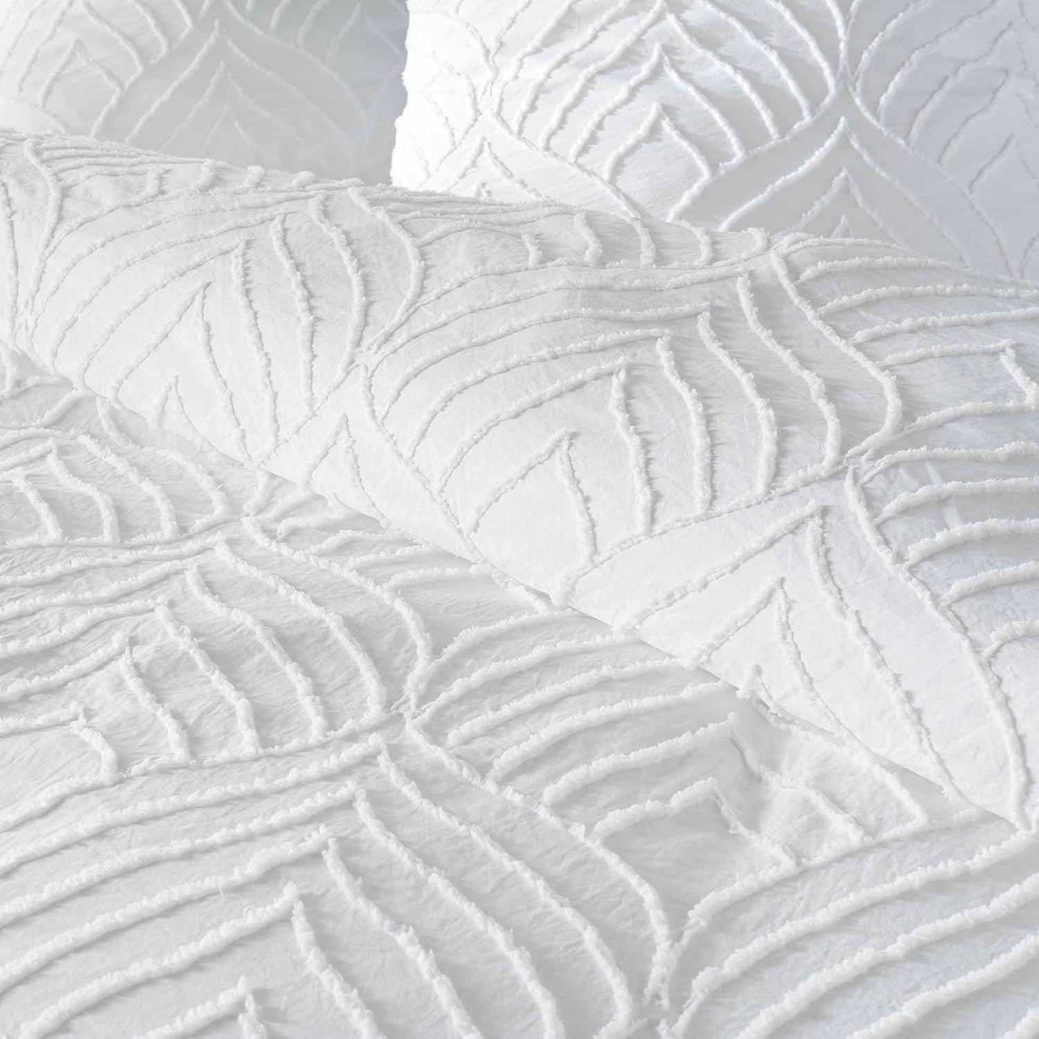 PROMO LINGE Heltie parure de lit blanc 240x220 microfibre 3 pièces