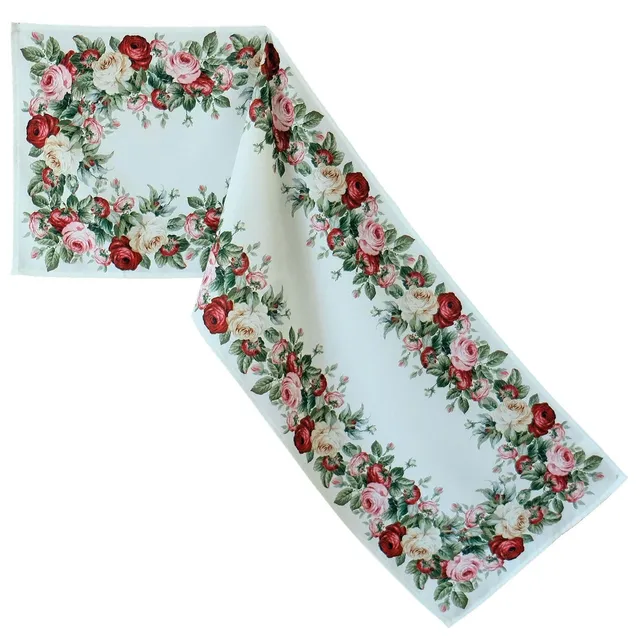 Texpot Tischläufer chemin de table roses 40x140 cm