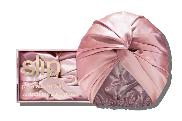 Slip Turban Pink turban soie rose taille unique