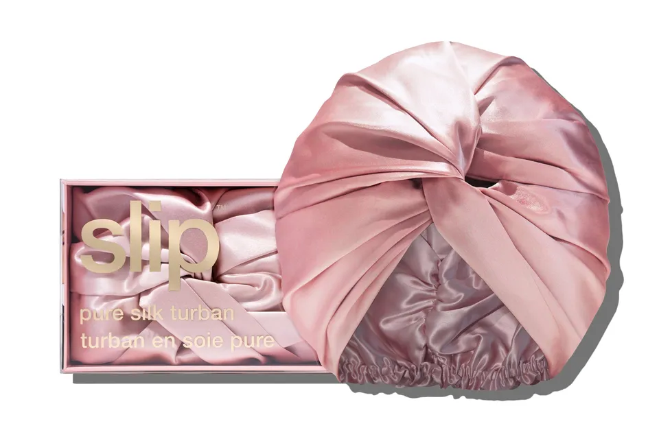 Slip Turban Pink turban soie rose taille unique