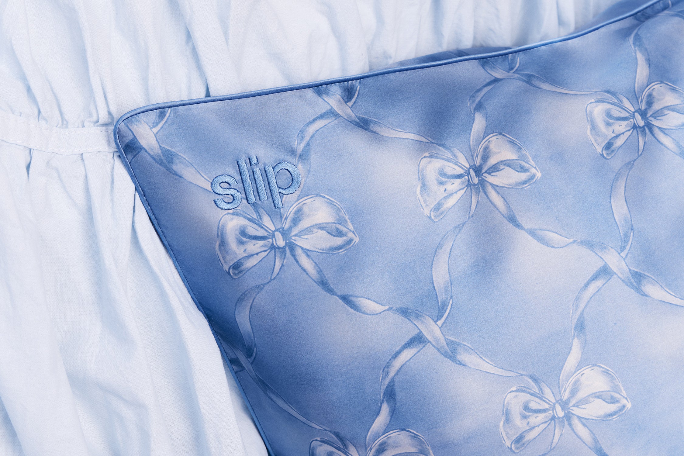 Slip Queen Zippered Bluebelle taie oreiller soie 51x76