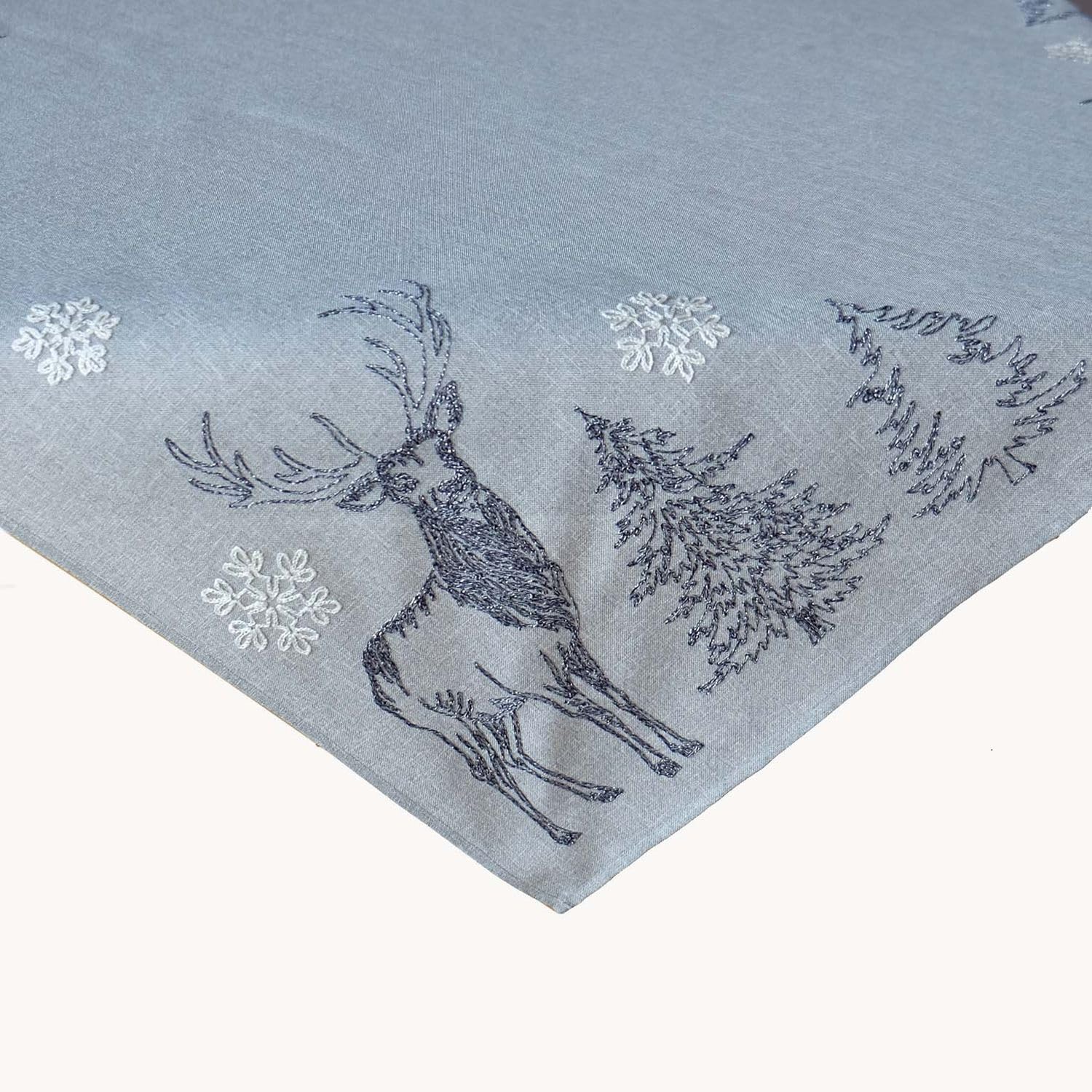 TEXPOT Tischläufer chemin de table 40x175 broderie élan Noël