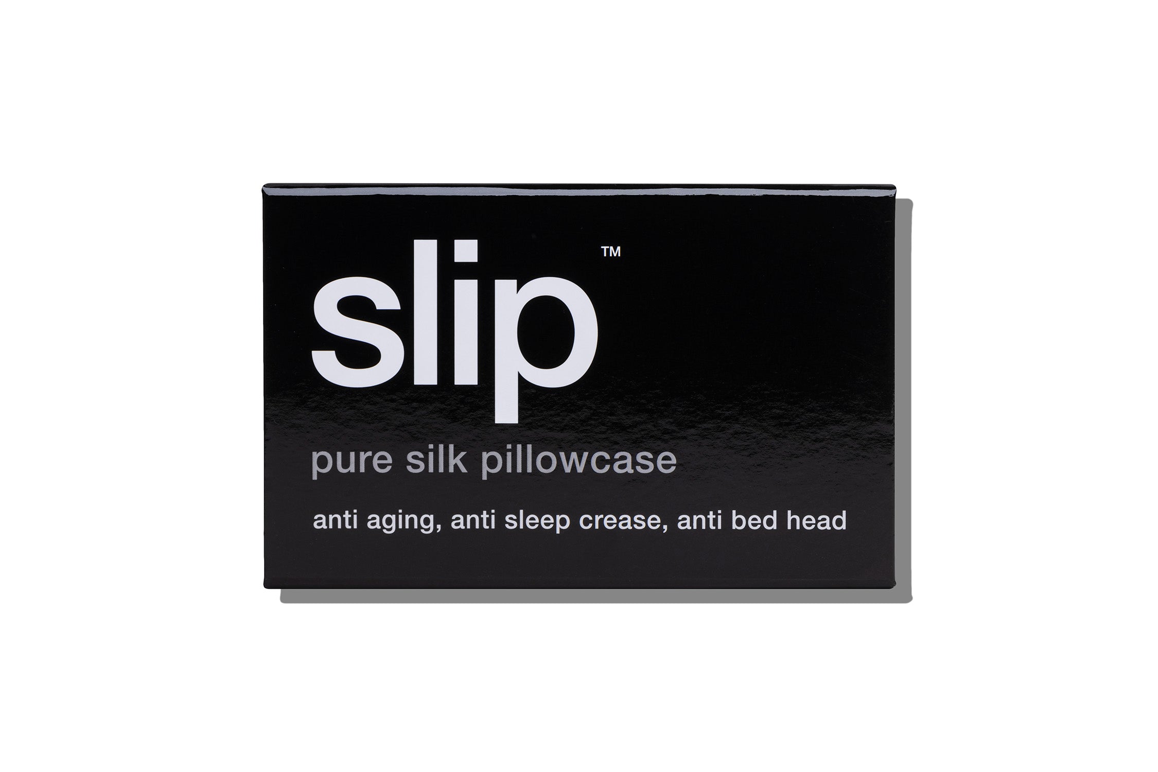 Slip Queen taie d'oreiller soie noire 51x76 cm