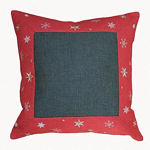 TEXPOT Étoiles Dorées 40x40 housse de coussin beige Noël