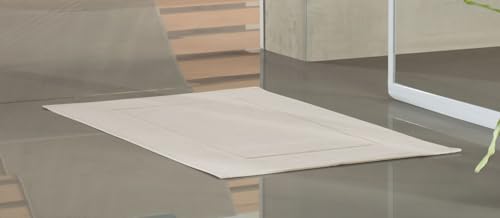 TEXPOT Badezimmer tapis de bain 50x70 cm coton gris clair