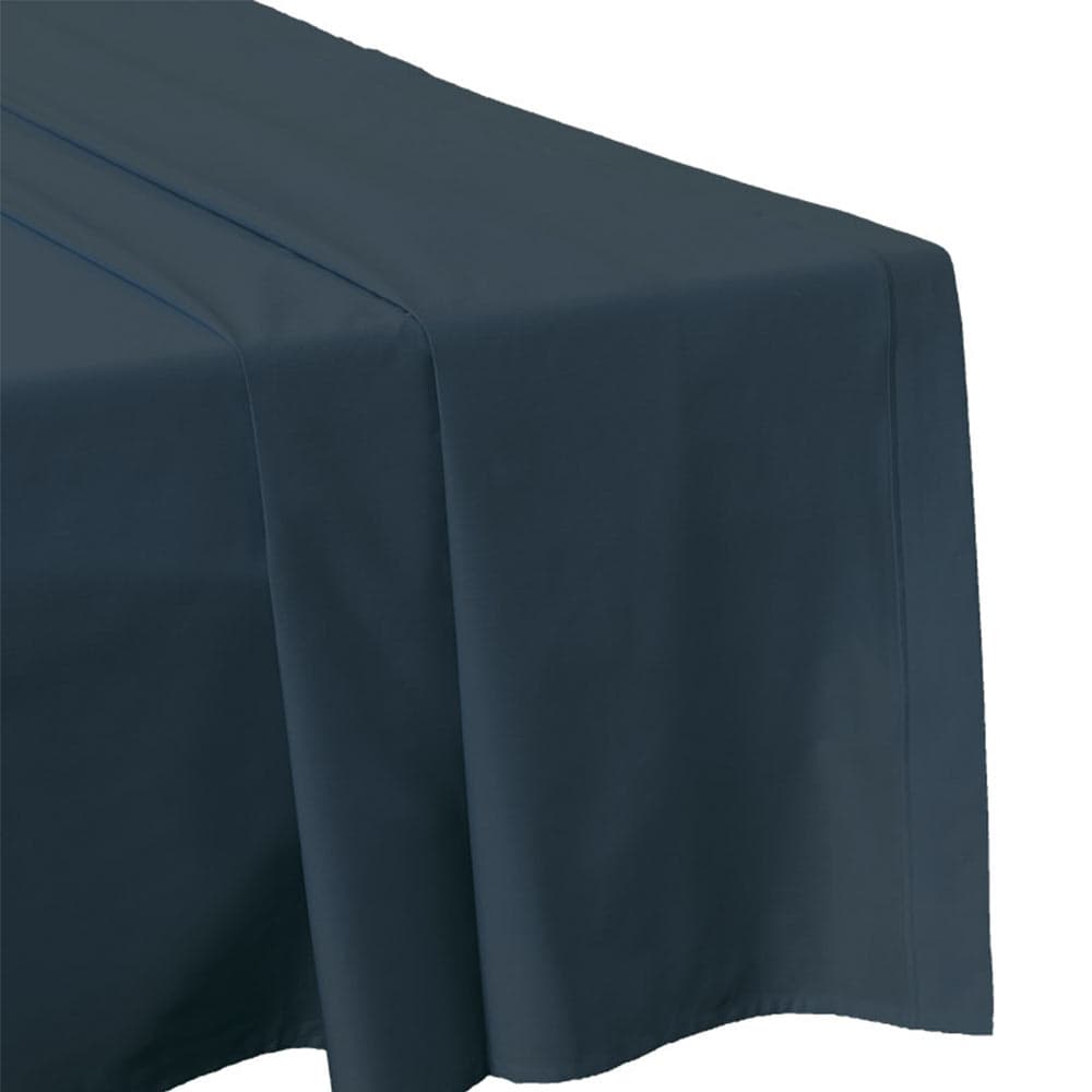 Lingorama drap plat percale 240x300 uni coton blanc