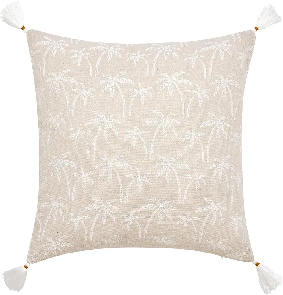 Promo Linge Saharis coussin décoratif 45x45 cm motif artistique