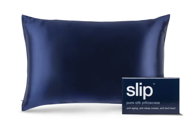 Slip Queen Zippered Pillowcase taie d’oreiller navy 51x76