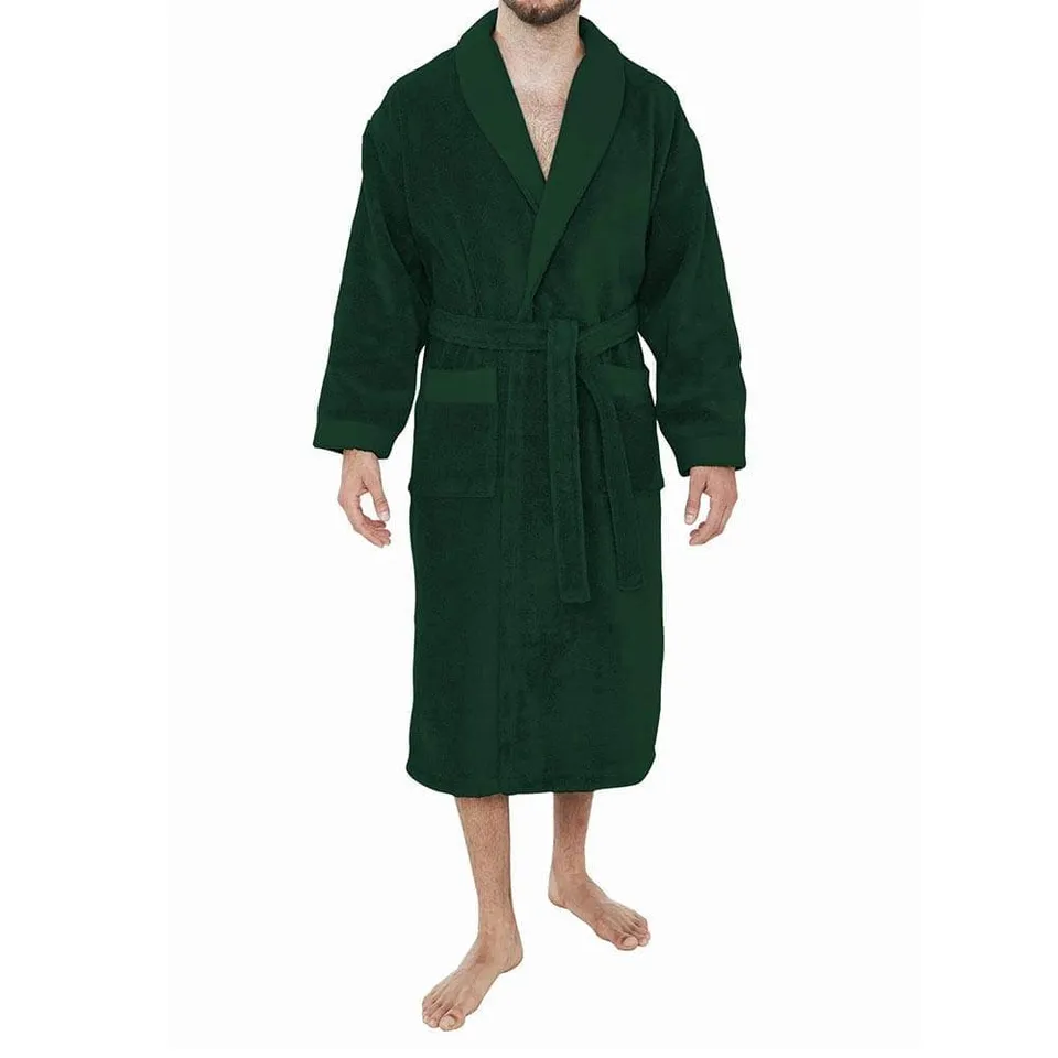 Lingorama Linge de bain peignoir éponge coton émeraude