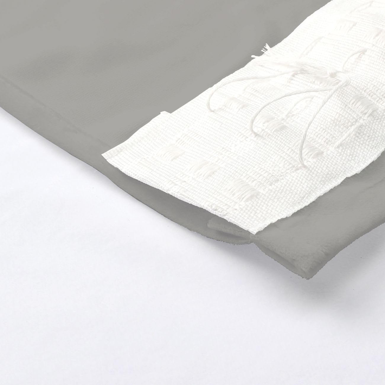 Texpot Vorhänge rideau velours gris clair opaque 140x245 cm