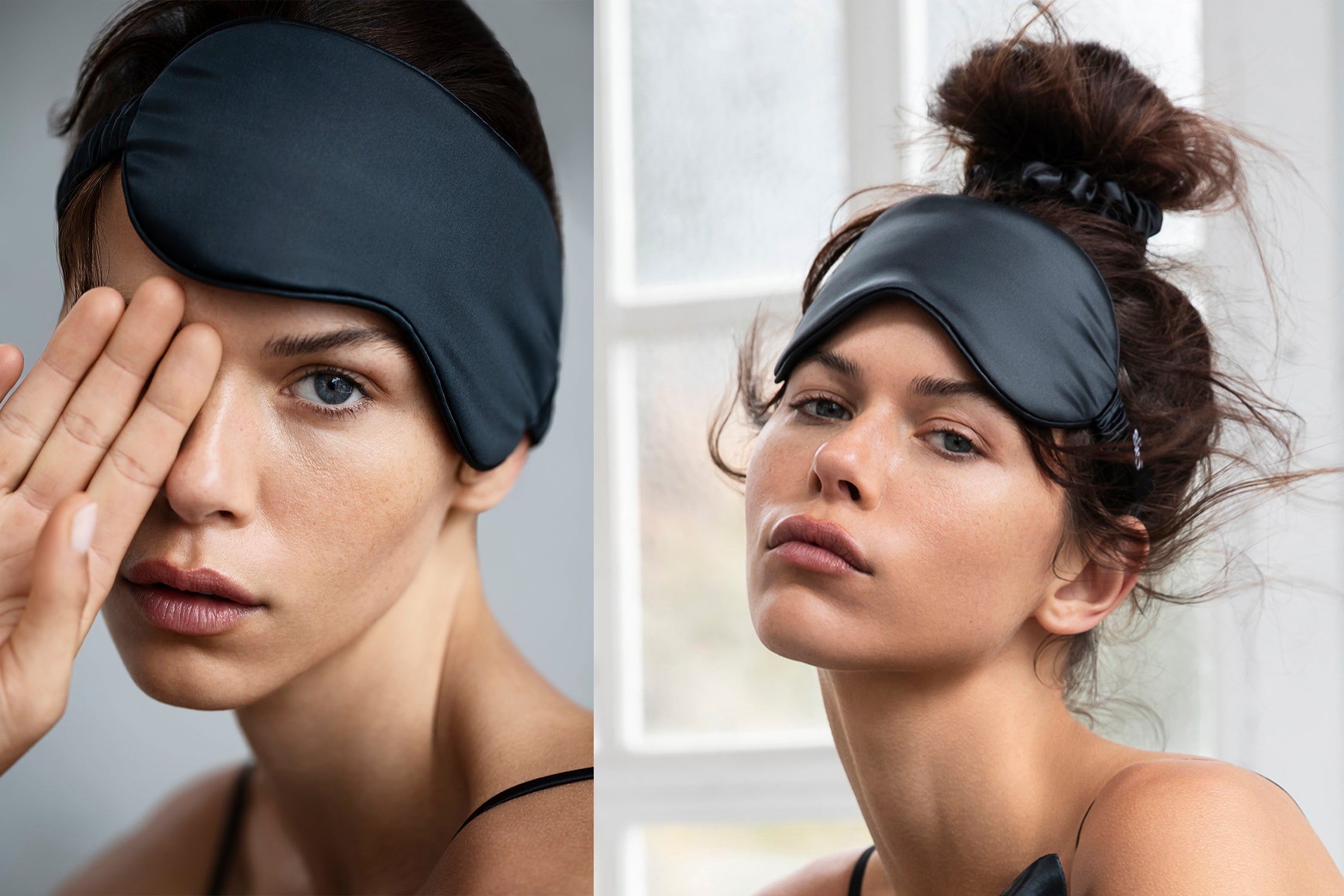 Slip Sleep Mask masque de nuit soie noir
