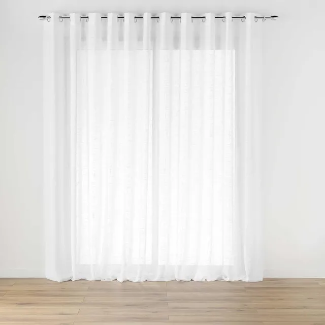 Promo Linge Carlin voilage à oeillets 400x240 cm naturel