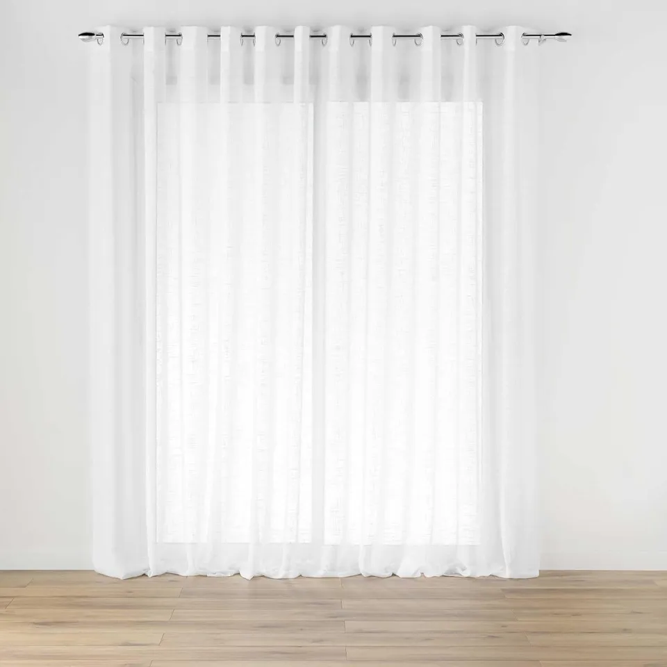 Promo Linge Carlin voilage à oeillets 400x240 cm naturel