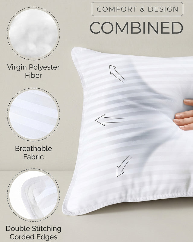 Utopia Bedding Pillows Oreiller Lit Blanc Queen Lot 2