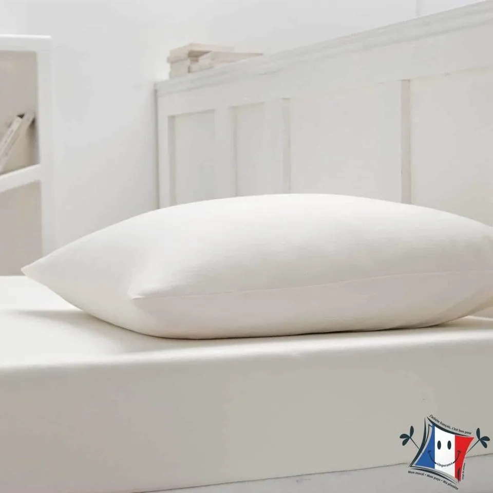 Lingorama Linge de lit Drap housse 180x200 jersey blanc