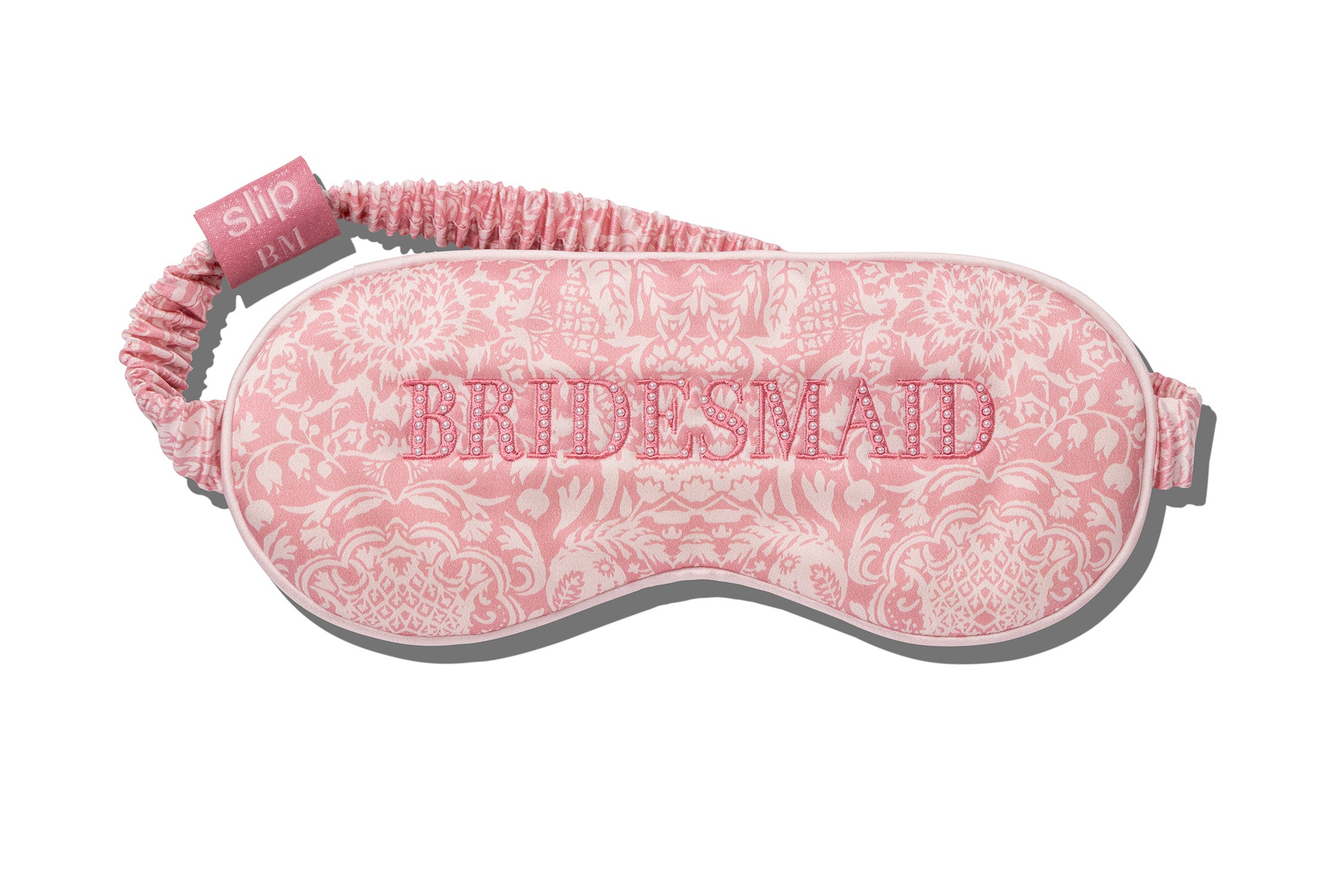 Slip Sleep Mask masque de nuit soie Bridesmaid rose
