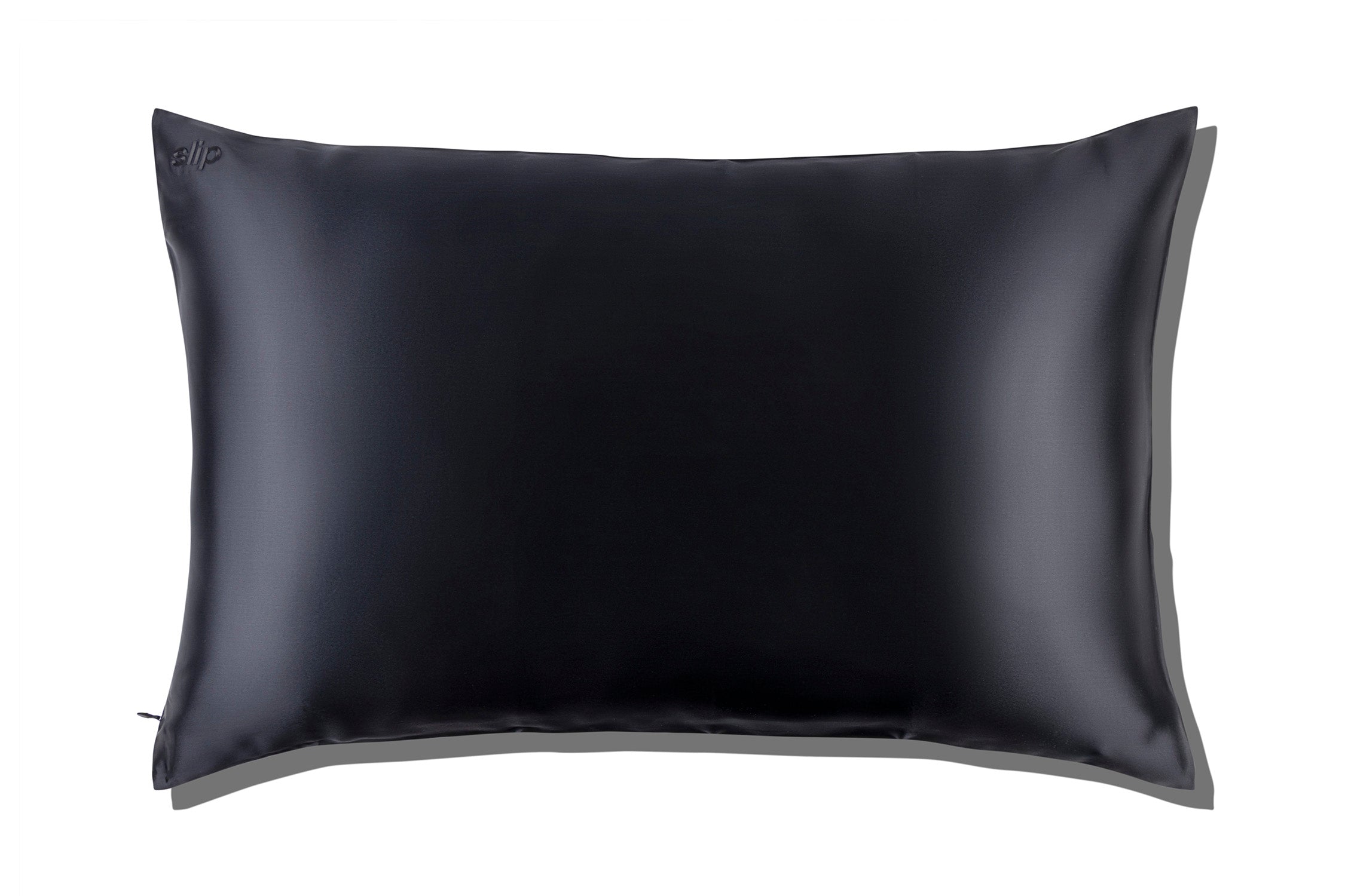 Slip Queen taie d'oreiller soie noire 51x76 cm