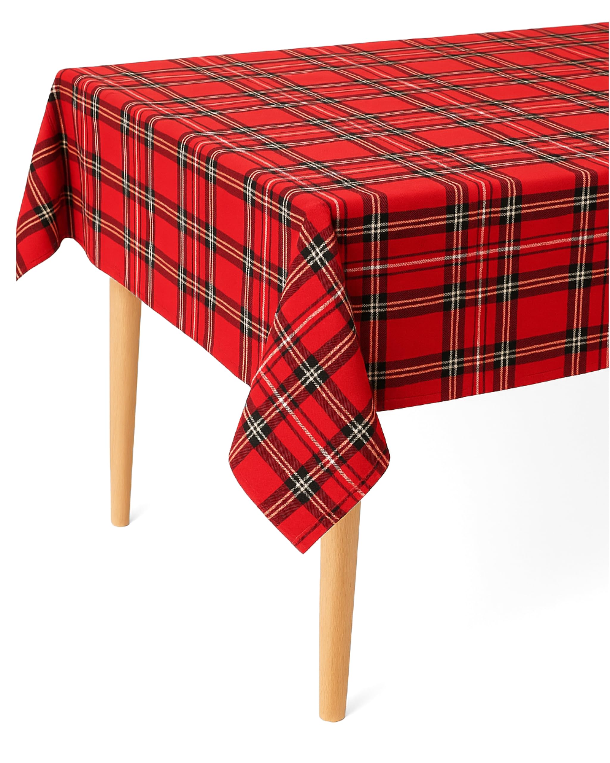 Texpot Tischdecken Nappe carreaux Rouge 140x140 cm