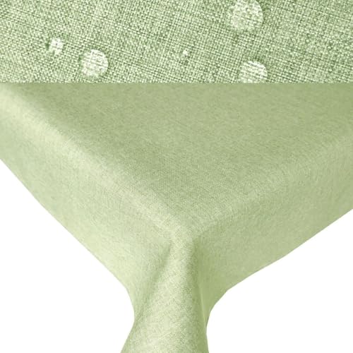 TEXPOT Gartentischdecken nappe jardin lin 130x220 vert clair
