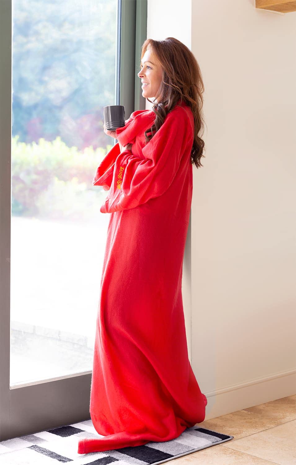 Snug-Rug Cosy Blanket couverture à manches rouge 183x137 cm