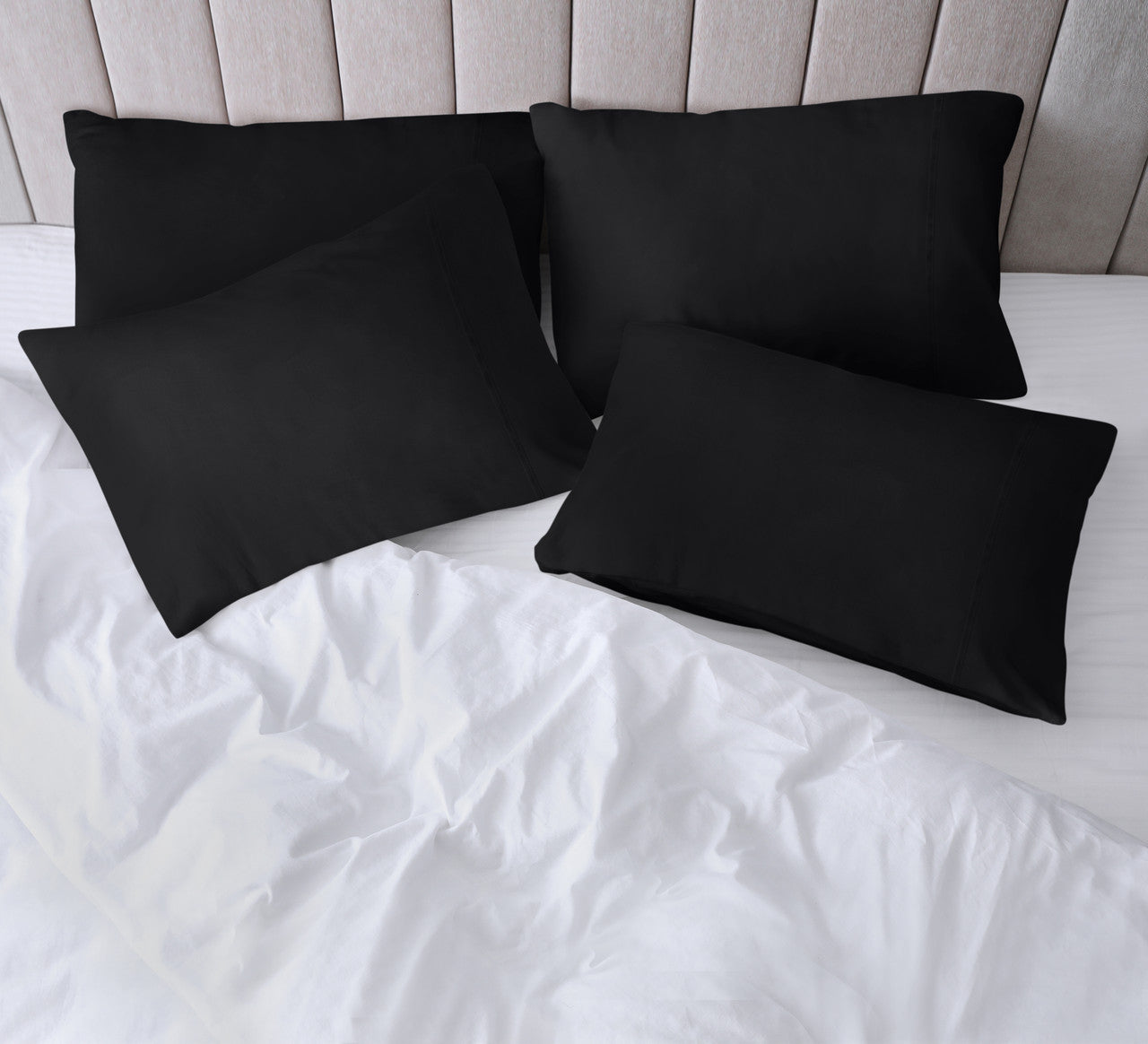 Utopia Bedding Bed Sheets taie microfibre blanc Queen
