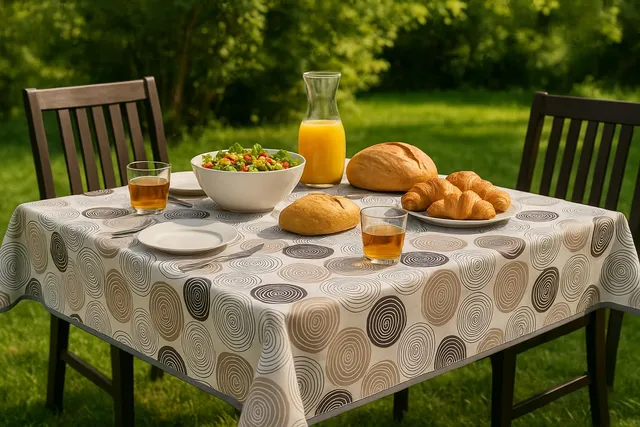 Texpot Gartentischdecken Toile Cirée Polyester 130x160