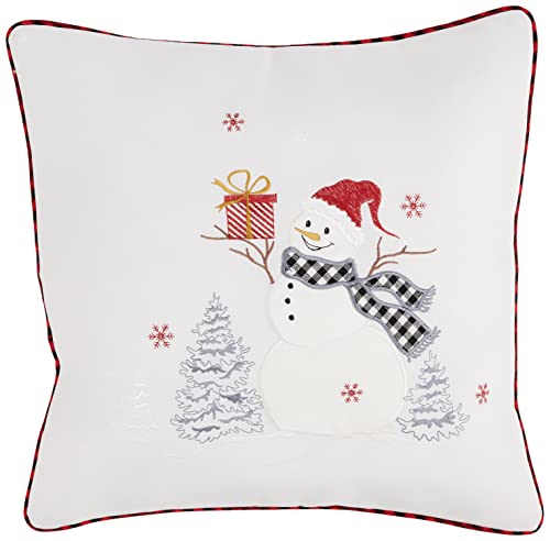 TEXPOT Tischläufer housse de coussin Noël écru 40x40 cm