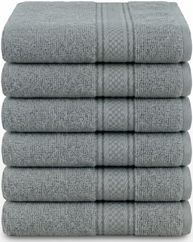 Utopia Bedding Towels serviette main coton gris lot 6