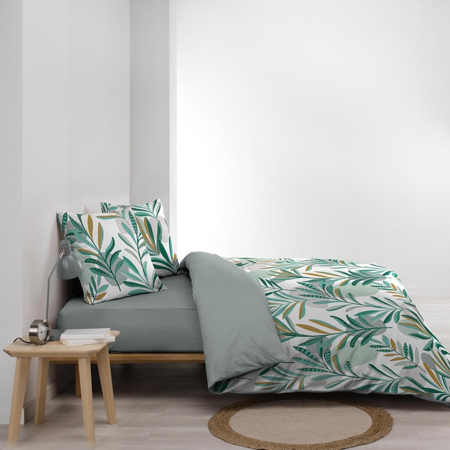 Promo Linge Louna parure de lit 220x240 cm microfibre imprimée
