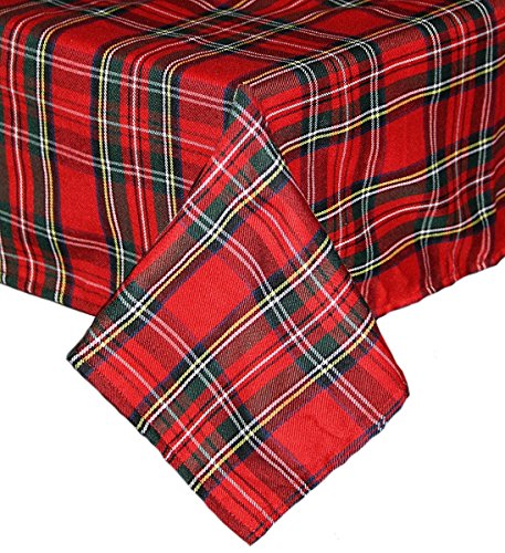 TEXPOT Meterware tissu tartan rouge 150cm au mètre