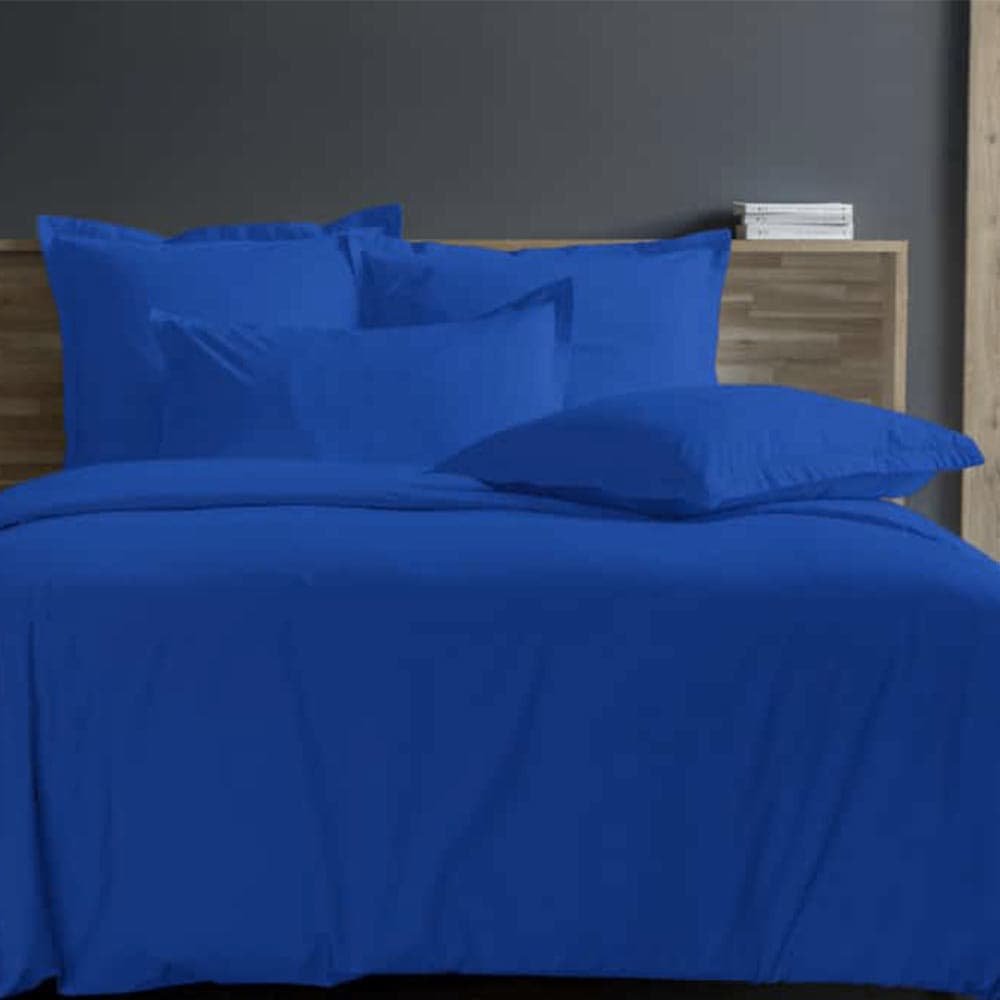 Lingorama Linge de lit housse de couette 200x200 uni percale coton